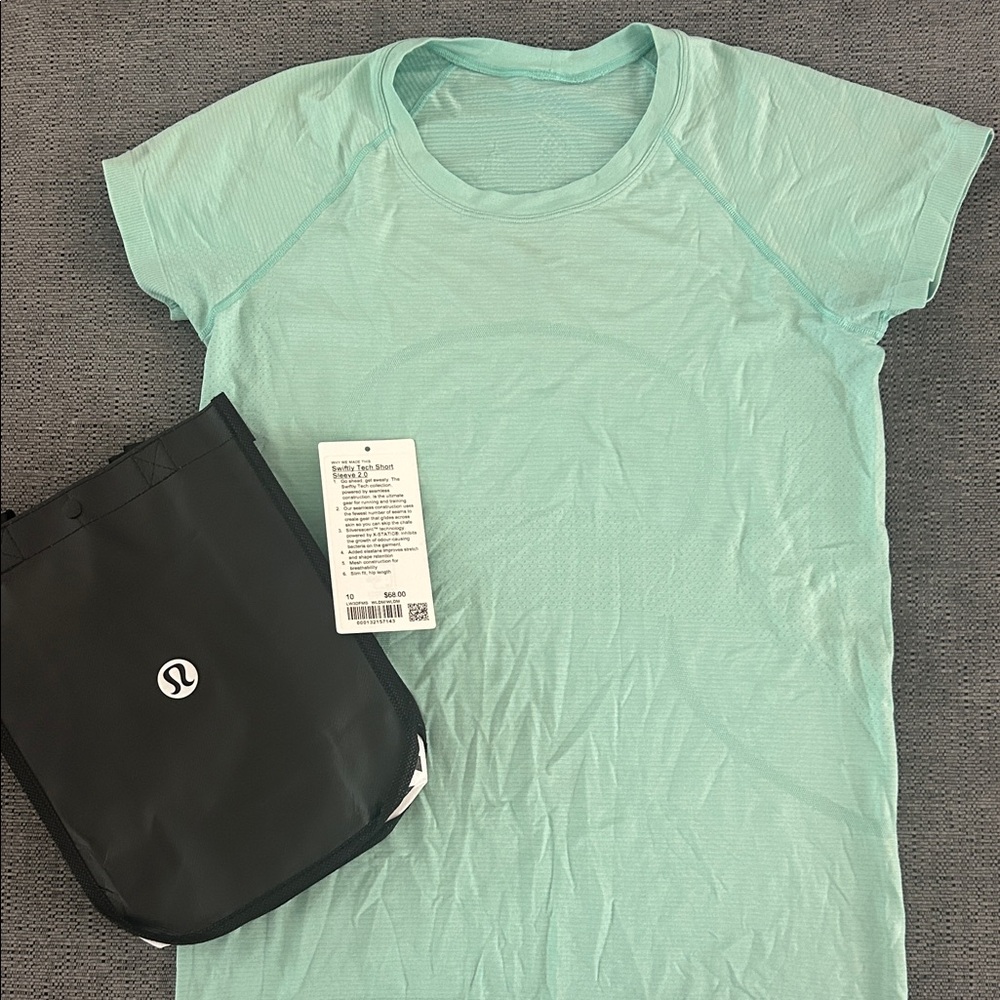 lululemon athletica Mint Short Sleeve Tech Tee